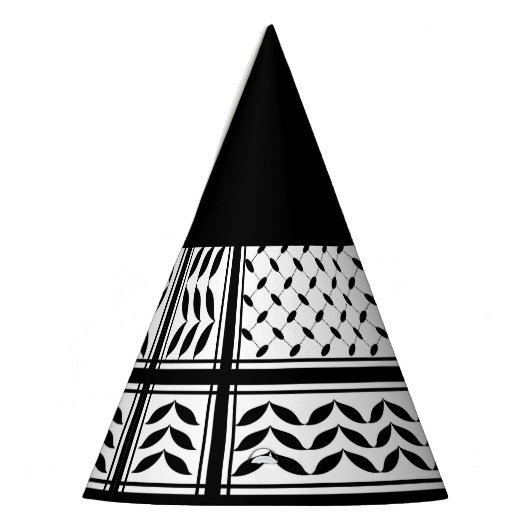 Keffiyeh Symbool van het Palestijnse Verzetspatroo Feesthoedjes (Links)