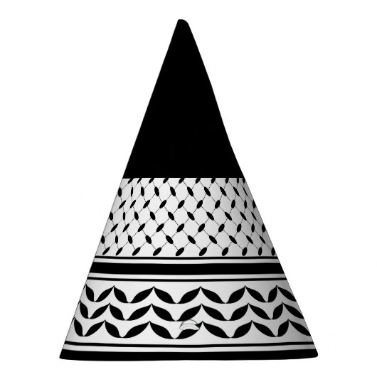 Keffiyeh Symbool van het Palestijnse Verzetspatroo Feesthoedjes (Rechts)