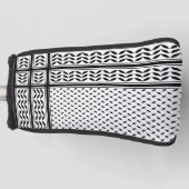 Keffiyeh Symbool van het Palestijnse Verzetspatroo Golfheadcover (Voorkant)