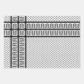 Keffiyeh Symbool van het Palestijnse Verzetspatroo Inpakpapier Vel (Voorkant 3)
