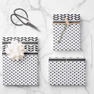 Keffiyeh Symbool van het Palestijnse Verzetspatroo Inpakpapier Vel