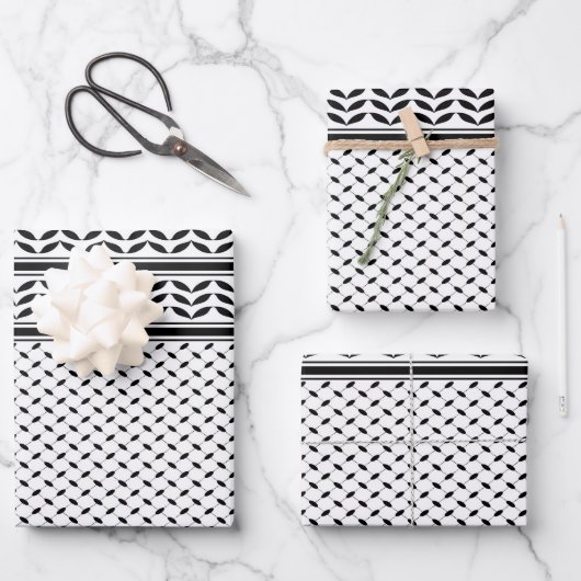 Keffiyeh Symbool van het Palestijnse Verzetspatroo Inpakpapier Vel (Voorkant)