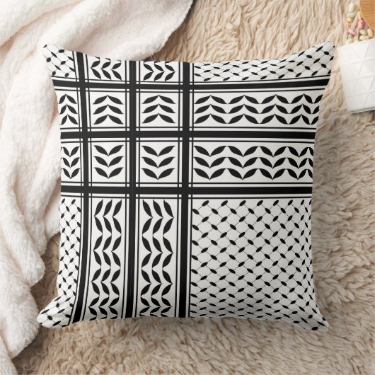 Keffiyeh Symbool van het Palestijnse Verzetspatroo Kussen (Deken)