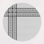 Keffiyeh Symbool van het Palestijnse Verzetspatroo Labels (Design 2)