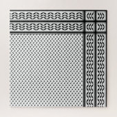 Keffiyeh Symbool van het Palestijnse Verzetspatroo Legpuzzel (Horizontaal)