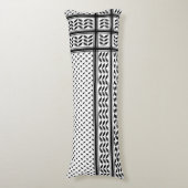 Keffiyeh Symbool van het Palestijnse Verzetspatroo Lichaamskussen (Voorkant Verticaal)