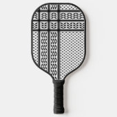 Keffiyeh Symbool van het Palestijnse Verzetspatroo Pickleball Paddle (Voorkant)