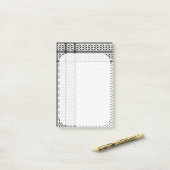 Keffiyeh Symbool van het Palestijnse Verzetspatroo Post-it® Notes (Op bureau)