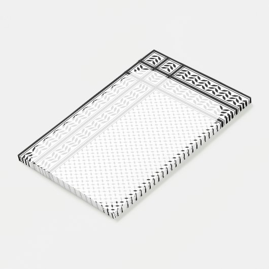 Keffiyeh Symbool van het Palestijnse Verzetspatroo Post-it® Notes (Schuin)