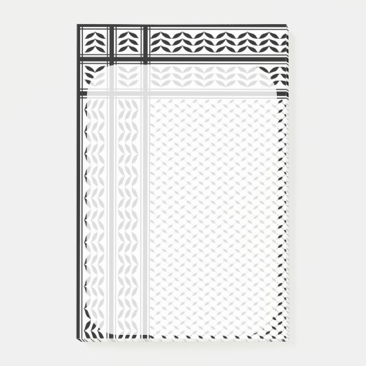 Keffiyeh Symbool van het Palestijnse Verzetspatroo Post-it® Notes (Voorkant)