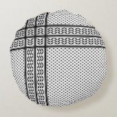Keffiyeh Symbool van het Palestijnse Verzetspatroo Rond Kussen (Achterkant)