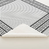 Keffiyeh Symbool van het Palestijnse Verzetspatroo Sherpa Deken (3/4)