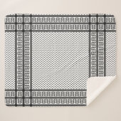 Keffiyeh Symbool van het Palestijnse Verzetspatroo Sherpa Deken (Voorkant (horizontaal))