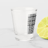 Keffiyeh Symbool van het Palestijnse Verzetspatroo Shot Glas (Links)