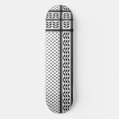 Keffiyeh Symbool van het Palestijnse Verzetspatroo Skateboard (Voorkant)