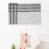 Keffiyeh Symbool van het Palestijnse Verzetspatroo Spandoek (Insitu)