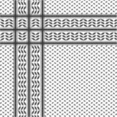 Keffiyeh Symbool van het Palestijnse Verzetspatroo Sticker (Voorkant)