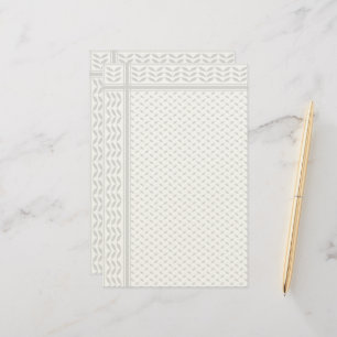 Kefijeh Symbool van Palestijnse Verzetsprint Briefpapier