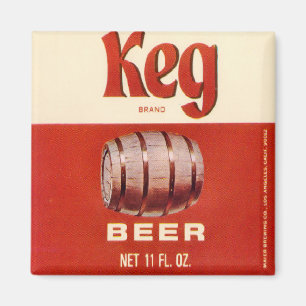 Keg Brand Beer Magnet Magneet