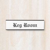 Keg Room Deurbordje (Voorkant)