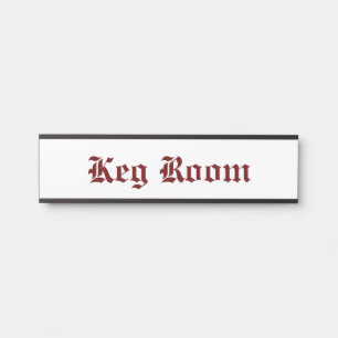 Keg Room Red Deurbordje