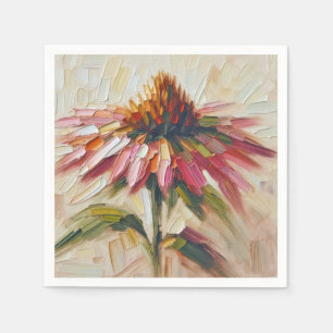 Kegelbloem impasto schilderij servet