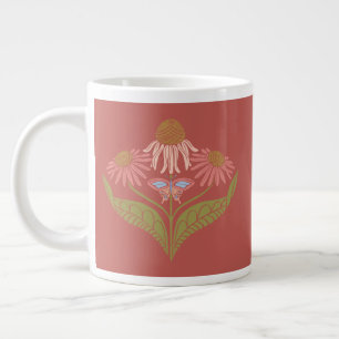 Kegelbloemen 20 oz, roze, koraal, groen extra grote beker