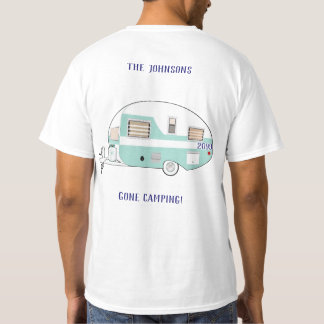 Kegelkampeerwagen RV Trailer Camper Trip Vacking T-shirt