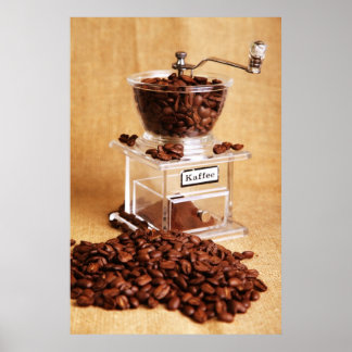 Kegelmühle Kaffeemühle Coffee mill Poster