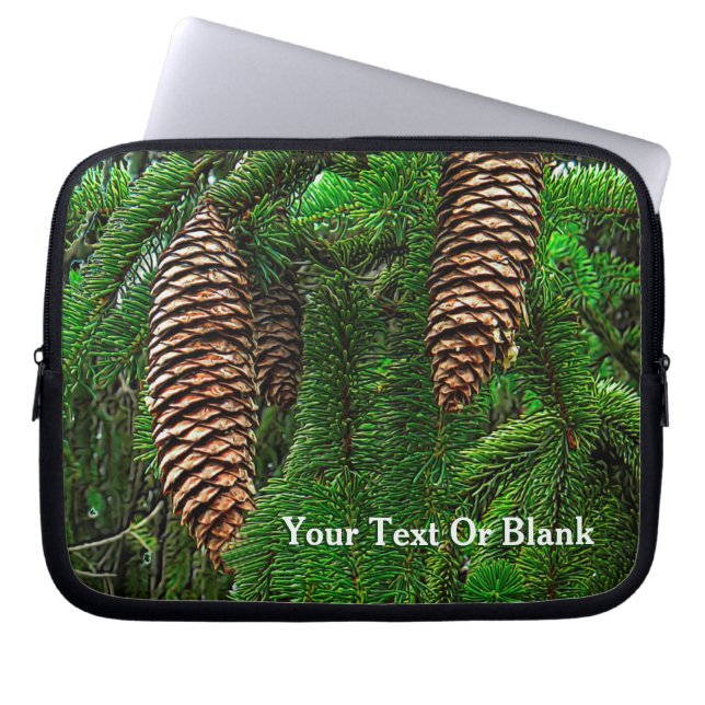 Kegels en naalden laptop sleeve (Voorkant)