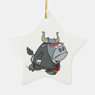 keiharde cartoon van de veiligheidswacht keramisch ornament