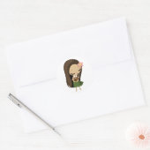 Keilana the Hula Girl Ronde Sticker (Envelop)