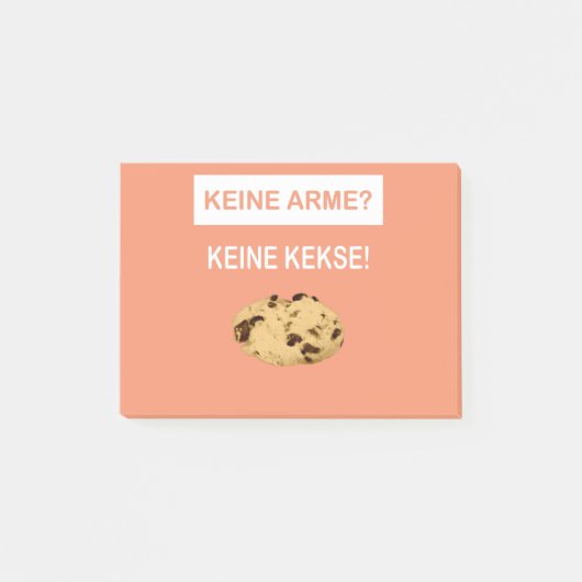 Keine Arme Keine Kekse Post-it® Notes (Voorkant)