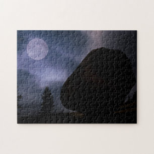 Keirolsteen bij maanlicht Yosemite National Park Legpuzzel