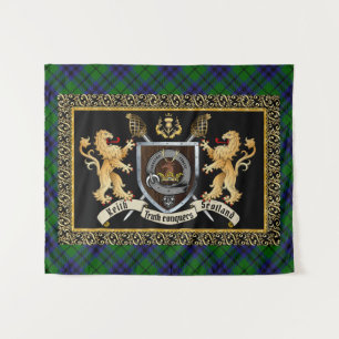 Keith Clan Badge & Motto w/Lions Wandkleed