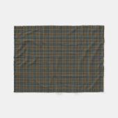Keith Clan Brown en Blue Reproduction Tartan Fleece Deken (Voorkant (Horizontaal))
