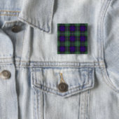 Keith clan Pset Scottish tartan Vierkante Button 5,1 Cm (In situ)