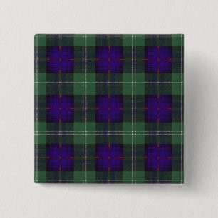 Keith clan Pset Scottish tartan Vierkante Button 5,1 Cm