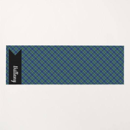 Keith Clan Scottish Tartan Pset Pattern Yogamat (Voorkant (horizontaal))