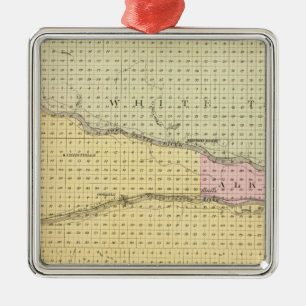 Keith County, Nebraska Metalen Ornament