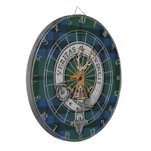 Keith Crest en Tartan Dartbord (Voorkant Links)