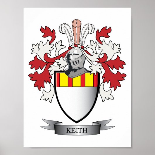 Keith Family Crest Coat of Arms Poster (Voorkant)