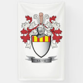 Keith Family Crest Coat of Arms Spandoek (Verticaal)
