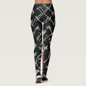 Keith Haring Inspiré Graffiti Leggings (Dos)