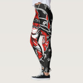 Keith Haring Inspiré Graffiti Leggings (Gauche)