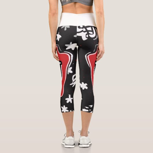 Keith Haring Style Leggings pour femmes avec Nerd  (Verso)