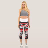 Keith Haring Style Leggings pour femmes avec Nerd  (Recto)