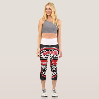Keith Haring Style Leggings pour femmes avec Nerd
