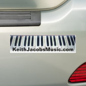 Keith Jacobs piano keys bumpersticker (Op auto)