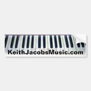 Keith Jacobs piano keys bumpersticker